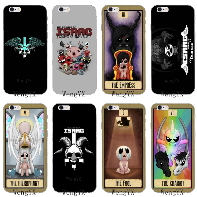 

game The Binding of Isaac Slim silicone Soft phone case For iPhone 4 4s 5 5s 5c SE 6 6s plus 7 7plus 8 8plus X