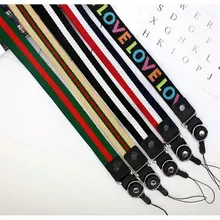 Шнурки ID Pass Карта удерживайте значок Мобильный телефон с мультяшками ремень висит шеи мобильный телефон на шнурок, шнурок лассо