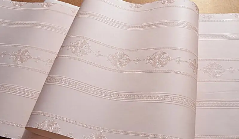 Beibehand-papel de parede 3d com listras europeias,