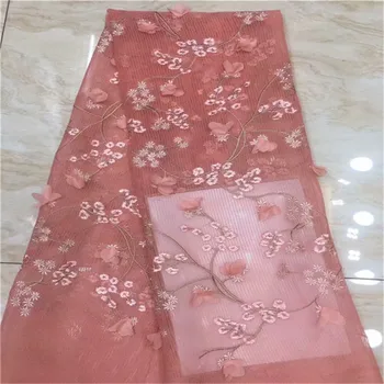 

Net Lace Fabric High Quality Afrian Bridal Fabric 3d Lace Fabric 2019 High Quality Lace For Nigeian African Lace