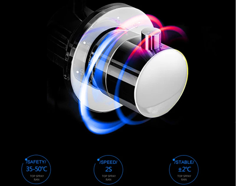 Bathroom Shower Set Accessories Faucet Panel Tap Thermostatic Mixer LED Ceiling Rainfall Shower jet System Led Mist Rain Shower (14)