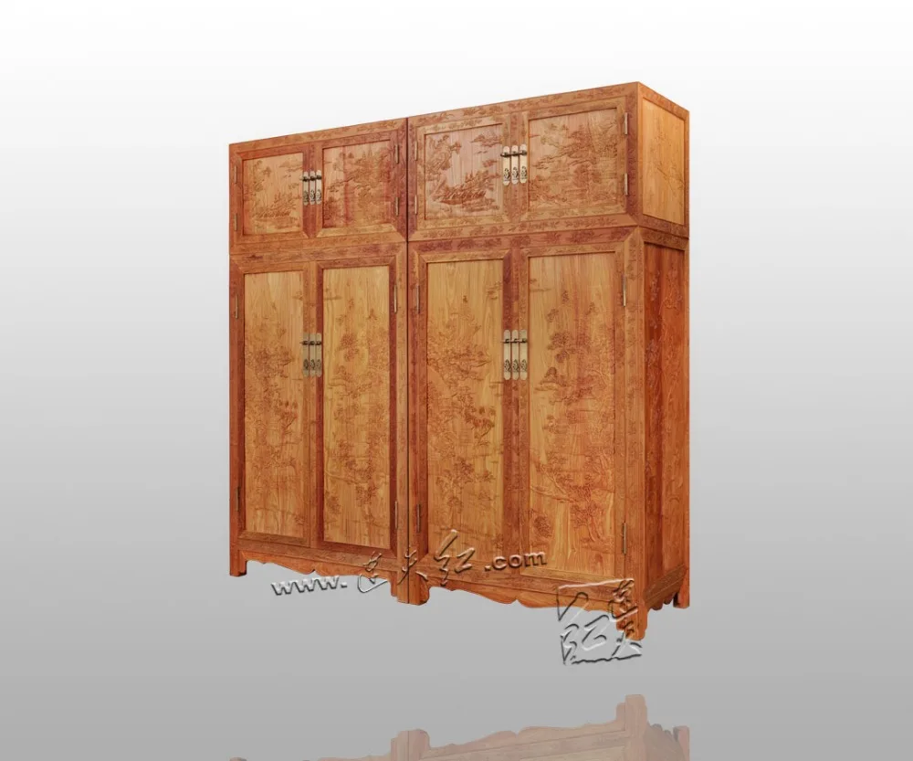 Японская Классическая палисандр шкаф для дома кровать комната твердая мебель Redwood Garderobe антикварная одежда пресс китайский стиль ящики
