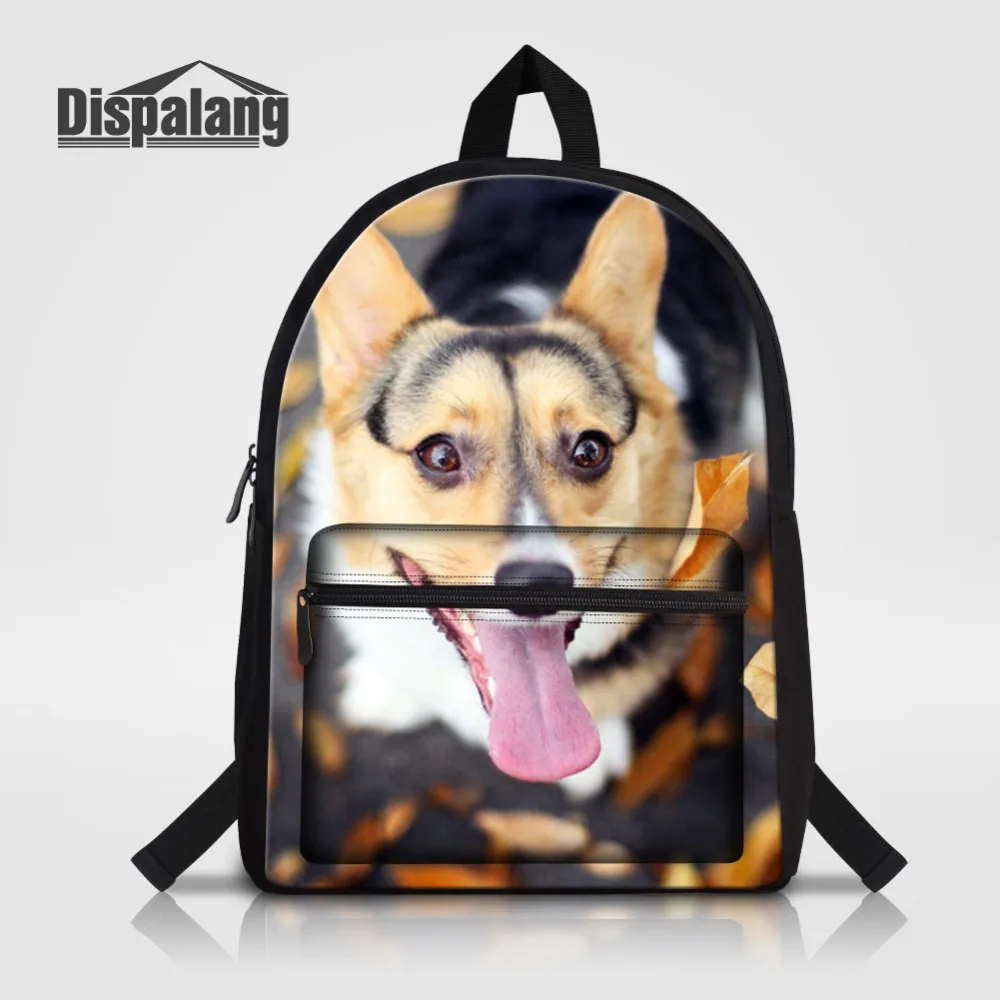 

Dispalang Dog Print Cotton Backpack Women Men Large Capacity Laptop Backpack Student School Bag for Teenagers Travel Bag Mochila