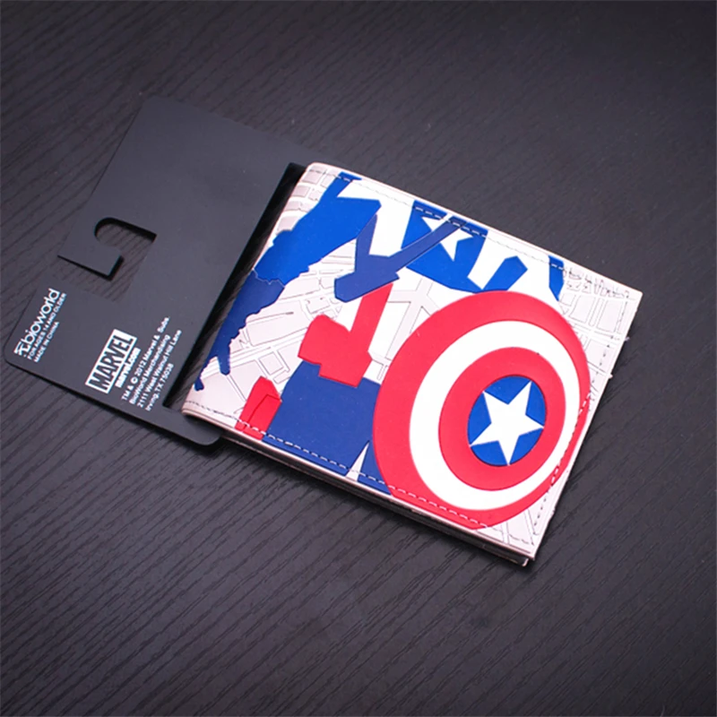 Marvel Comics Мстители Капитан Американский кошелек Bailini женский Billeteras Mujer Carteras мужской