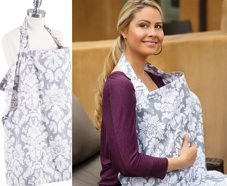 Breathable breastfeeding cover 100%cotton muslin breastfeeding Privacy apron outdoors feeding baby nursing cloth nursing cover