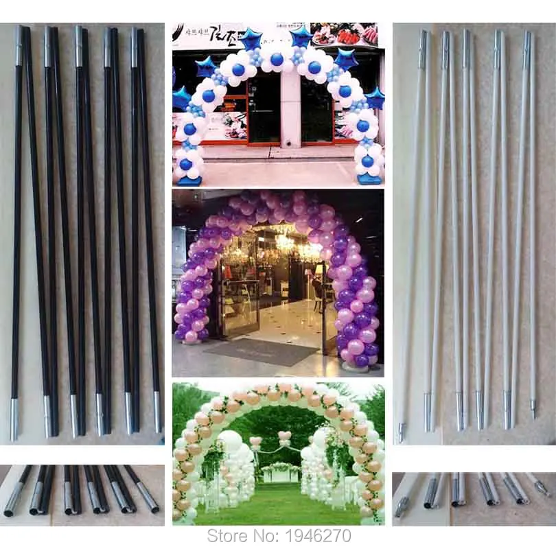 

Wedding decorations Balloon arch stick width good quality tent poles Event party supplies store door arch 1 set ( No base )