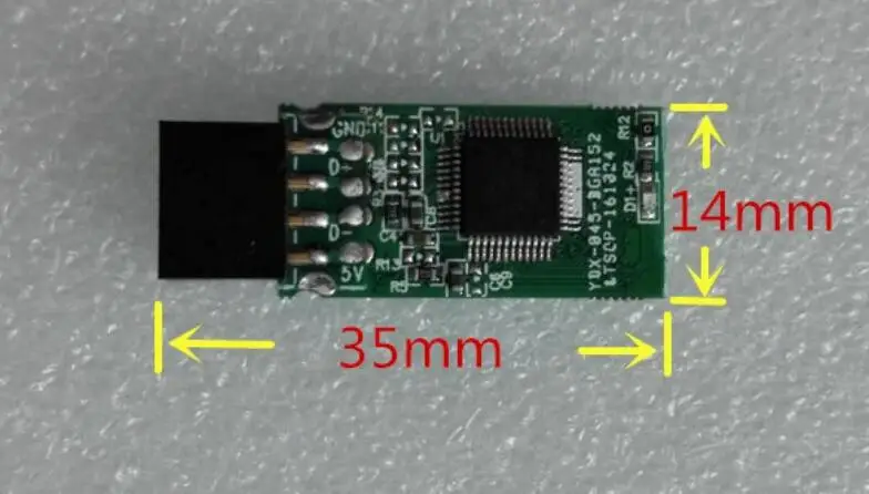 Вертикальный монтажный SSD eUSB 4 Гбайт DOM SSD 9 Pin шаг 2,54 мм промышленный встроенный USB диск на модуле(EUSB DOM) флэш 4G DOM MLC NAS