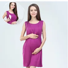 Летнее Хлопковое платье для беременных Одежда для беременных Платья для кормления однобортная Одежда для беременных Для женщин Maternidade Беременность кормления Костюмы