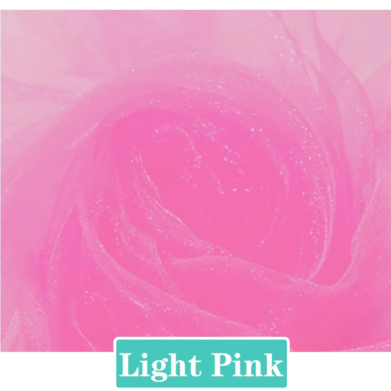 Ширина 150 см* 10 м/Лот, органза, ткань для свадьбы, отеля, банкетные занавески, сценические украшения, сделай сам, материал ручной работы - Цвет: Light pink