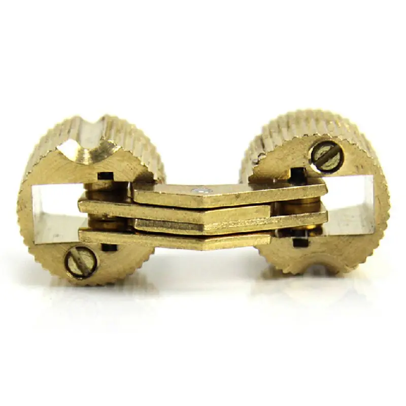 

4 PCS 10 mm Copper Barrel Hinges Cylindrical Hidden Cabinet Concealed Invisible Brass Door Hinges For Furniture Hardware