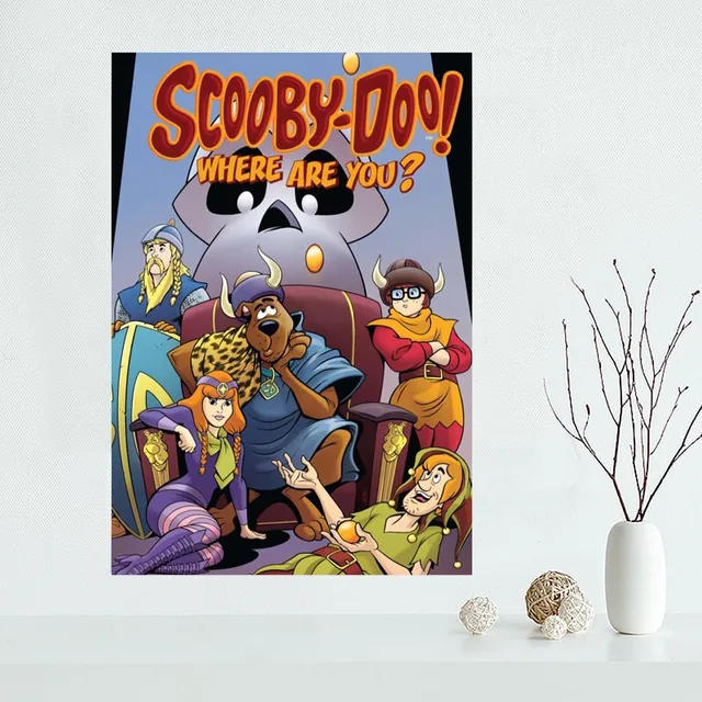 Scooby Doo Custom Canvas Poster Home Decoration poster cloth fabric Canvas Painting wall poster ...