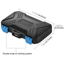 Memory Card Storage Case Lightweight Waterproof Protective Organizer Carrying Holder Box For 27 Phone Camera Cards