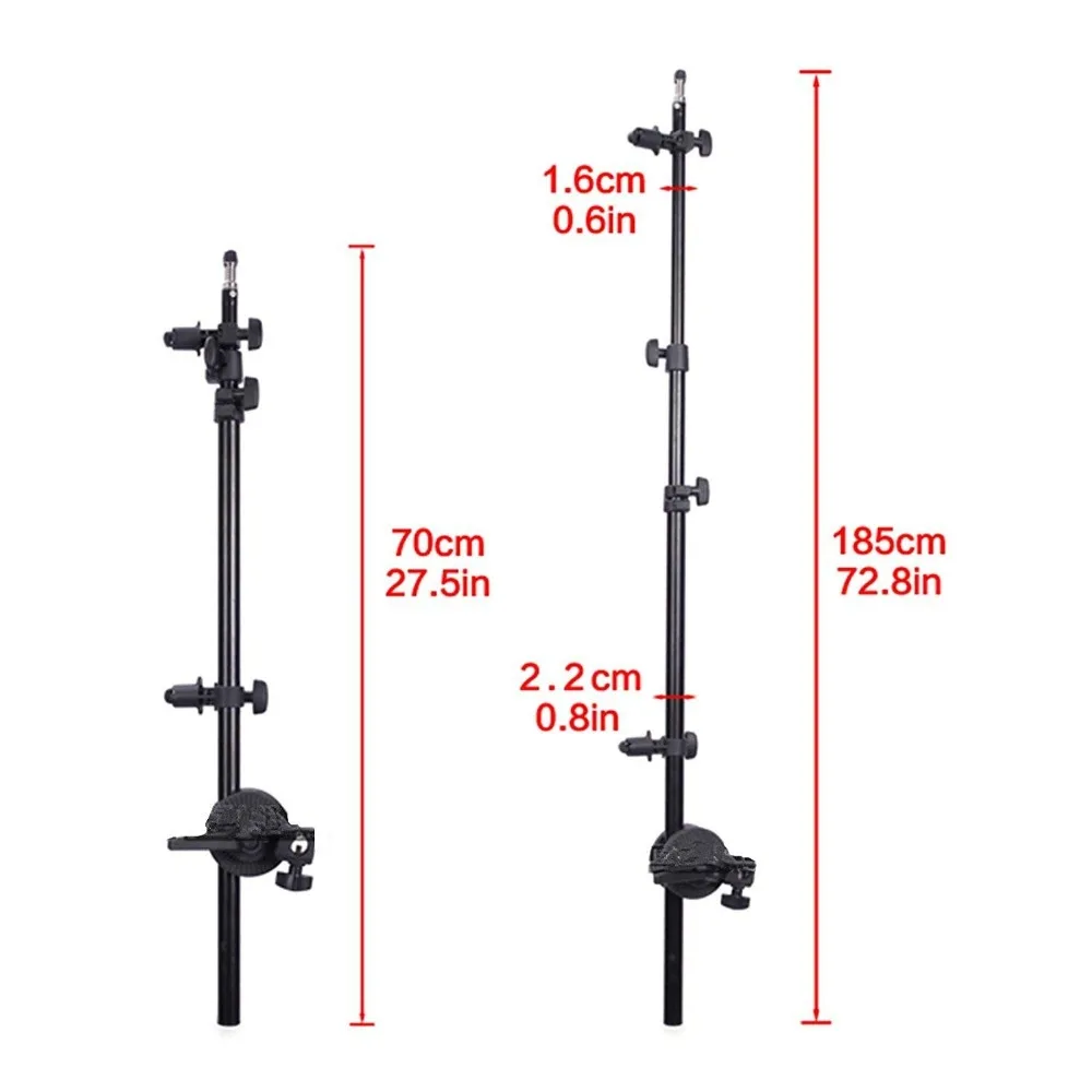 Держатель Кронштейн Поворотная головка отражатель дисковая рукоятка поддержка с телескопической стрелой верхний светильник с песком для Speedlite Mini Flash Strob