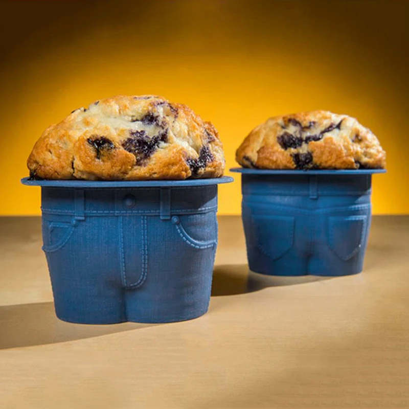 1pcs Jeans Shape Cake Mold Silicone Bakeware Food Grade Bakeware Mold