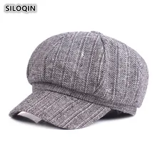 SILOQIN, весенне-осенняя Женская кепка, хлопок, газетная Кепка, s, студенческий стиль, тренд, берет, Литературная, Молодежная, одноцветная, брендовая, Студенческая Кепка s для девочки