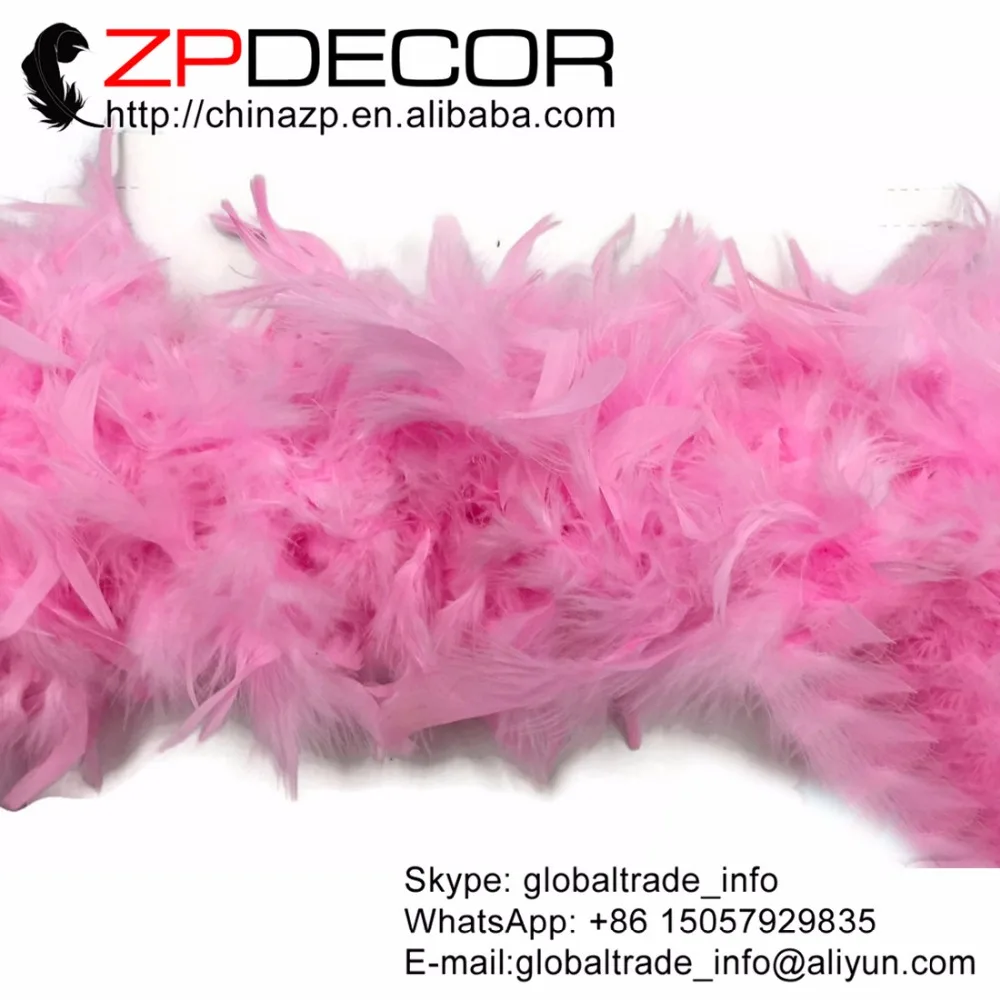 ZPDECOR 4yards/lot 60gram Premium Handpicked Pink Dyed Turkey Chandelle