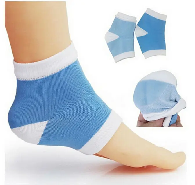 2 pieces Gel Socks Moisturize Soften Repair Cracked Skin heel support Whitening Treatment Gel Spa Socks