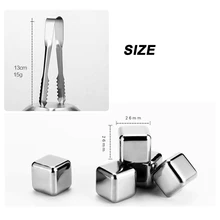 Ледяные кубики из нержавеющей стали многоразовые охлаждающие камни для вина GHS99