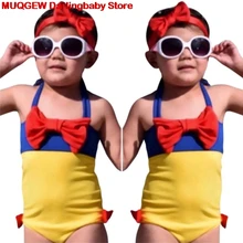 Для малышей для маленьких Обувь для девочек купальник бантом Бретели для нижнего белья Одна деталь бикини для купания цветочный костюм для девочек модные Обувь для девочек Купальники для малышек купальники