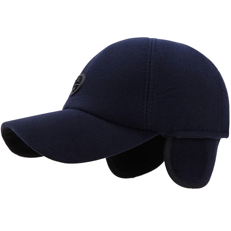 Unisex Winter Warm Corduroy Baseball Cap With Ears Men Women Outdoor Sports Autumn Warmer Caps Casual Snapback Hats CP0092 (4)