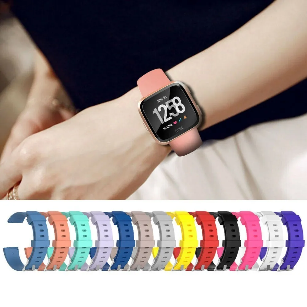 Coolaxy ремешок для Fitbit Versa Lite Смарт часы наручные браслет силиконовый Замена Fit