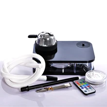 Акриловая трубка для кальяна Кальян с светодиодный свет чичас чаша шланг калауд металлические щипцы клуб бар кальян наргиле аксессуары