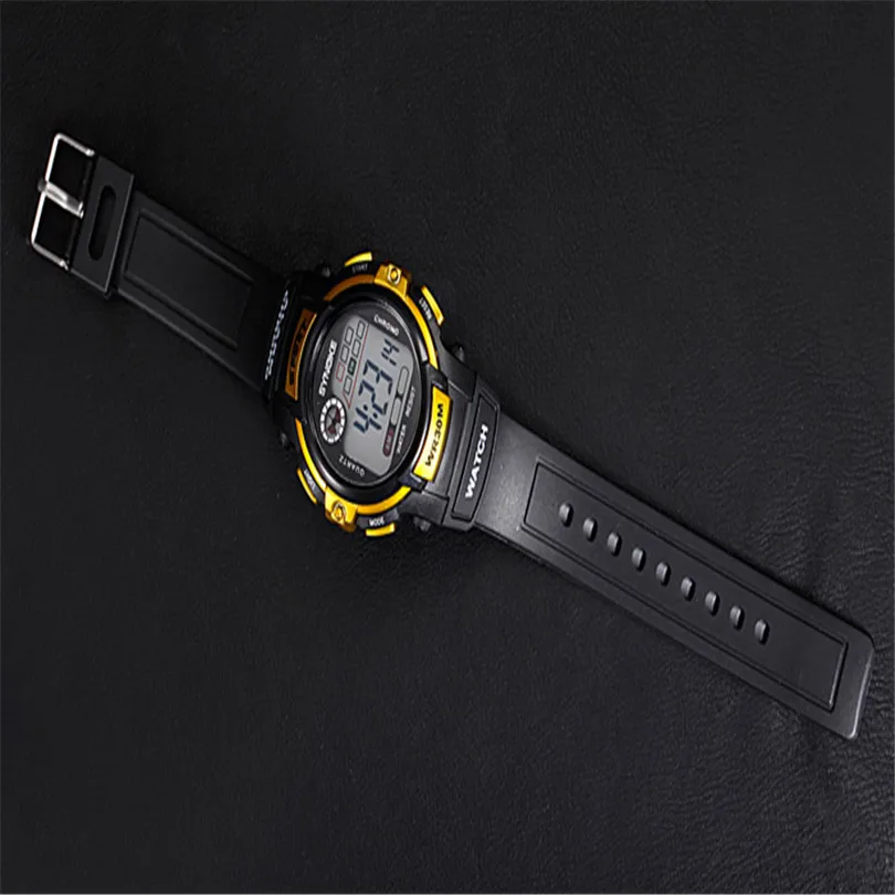 Новые модные мужские часы для мальчиков, цифровой светодиодный Кварцевый Будильник, спортивные водонепроницаемые наручные часы с компасом для спорта#4m15