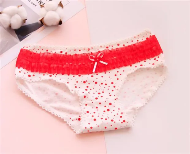 10PCS/Lot Children Cotton Underwear Young Girls Briefs Solid Low Waist Short Briefs Comfortable Ladies Panties YT-1105-10PCS