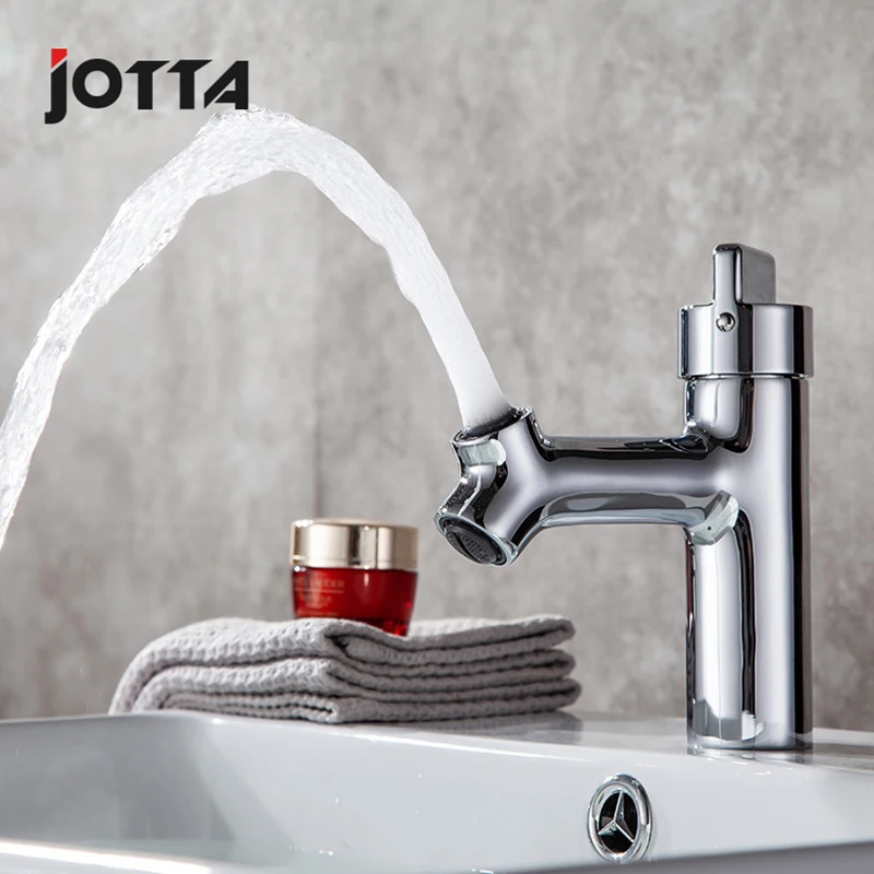 Grand bathroom copper basin double hot and cold faucet multi-function bathroom bathroom washbasin faucet