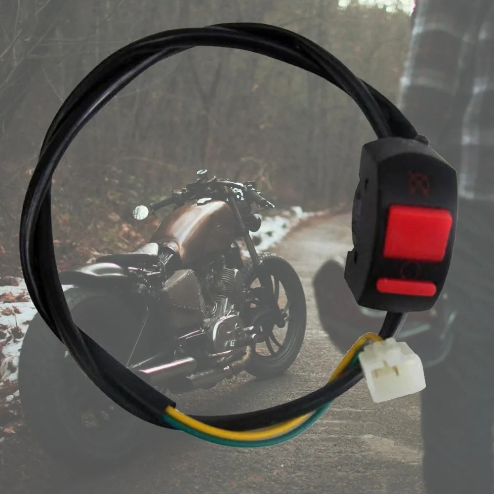 Мотоцикл Atv велосипед руль предохранитель переключатель включения кнопка выключения разъем водонепроницаемый дизайн несколько защиты