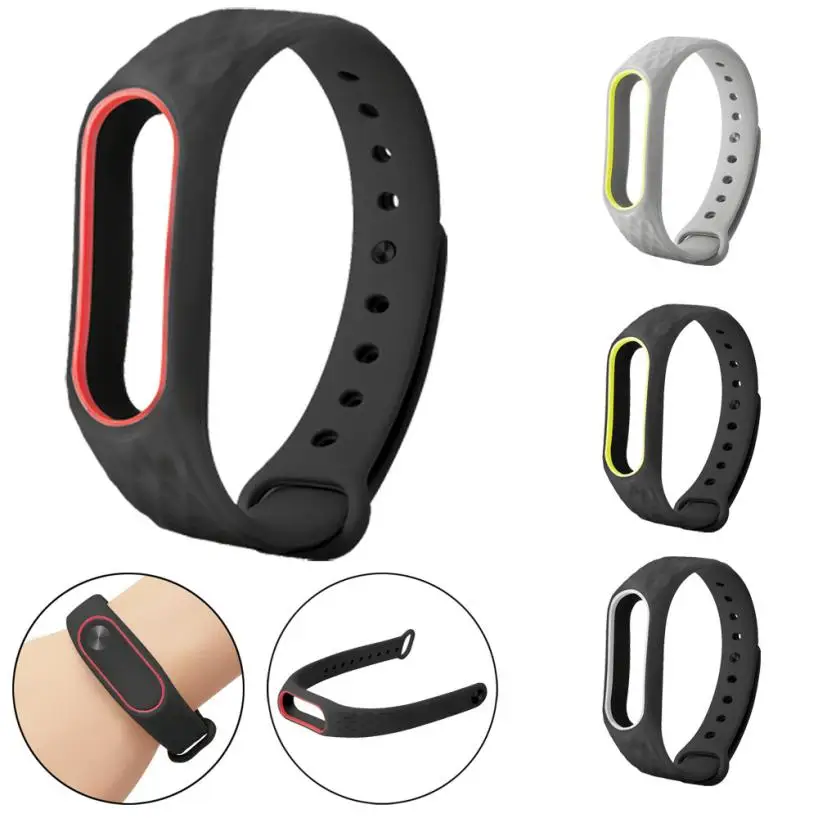 Новый силиконовый ремешок на запястье Браслет замена для XIAOMI MI Band 2|for xiaomi mi