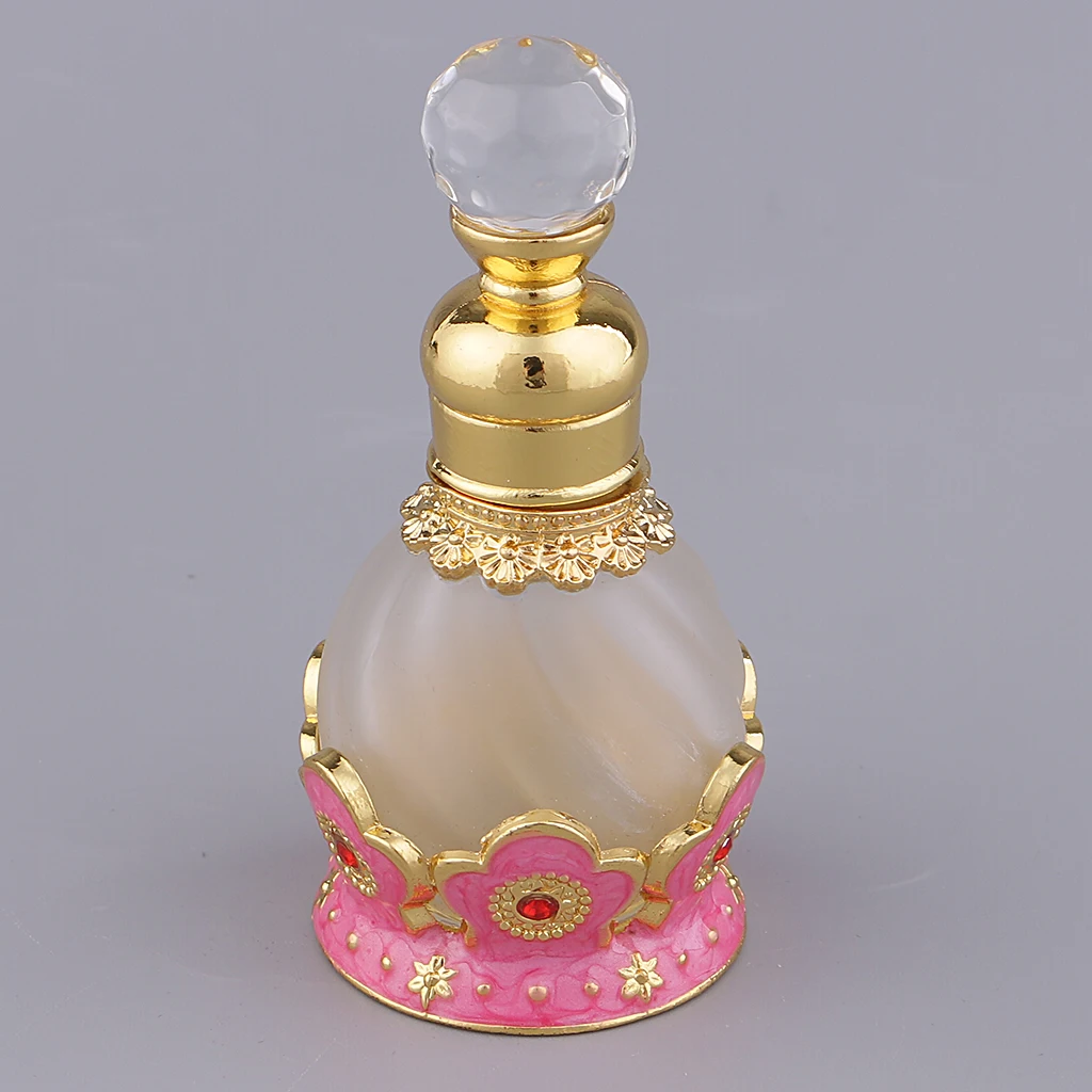 MagiDeal Antique 15ml Empty Glass Perfume Bottles Refillable for Elegant Ladies Birthday Wedding Gift #1