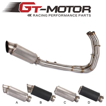 

GT Motor- Motorcycle full exhaust systems with stainless steel exhaust muffler for kawasaki ER6N ER-6N ER6F NINJA650R 2012-2016