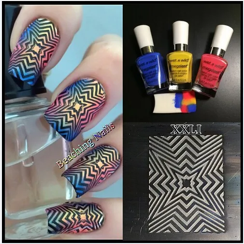 New Stamping Big Size Template Xxl Size Xxl E Designs Nail Art