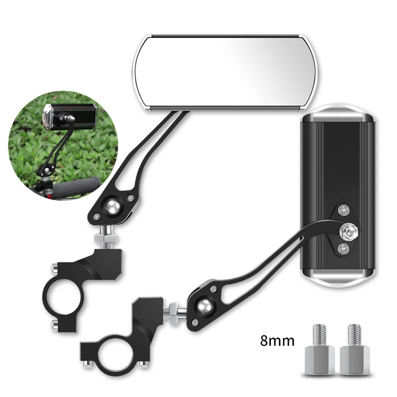 

Bicycle Mirror MTB Road Bike Rear View Mirror Cycling Handlebar Back Eye Blind Spot Mirror Flexible Safety Rearview Bike Mirrors