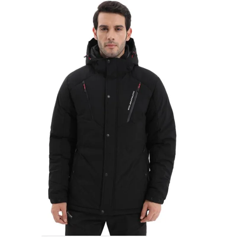 

Men Outdoor Hooded Thicken Cotton Clothing Waterproof Windproof Warm Windbreaker Winter Hiking Camping Ski Fishing Men's coat