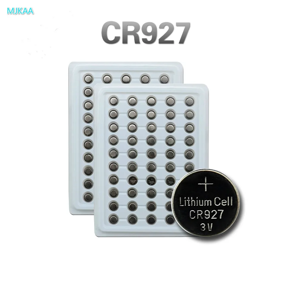 

100pcs/lot CR927 3V Button Cell Battery DL927 BR927 ECR927 5011LC Lithium Lamps Hand Fidget Spinner Batteries New