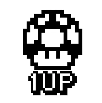 

Pixel Mushroom Style Vinyl Sticker Die-cut Personality Decorative Accessories Scary Accessories