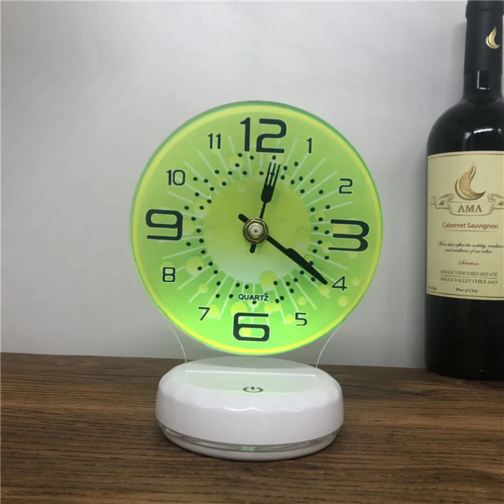 USB Rechargeable 3D Time Clock LED Night Light Touch Control Colorful Table Lamp Home Decoration with Remote USB Rechargeable 3D Time Clock LED Night Light Touch Control Colorful Table Lamp Home Decoration with Remote