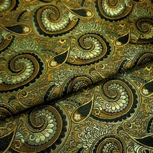 90x100 см золотисто-коричневый цвет 3D жаккардовая парча ткань для платья, люкс, подушка занавеска, ткань для постельного белья обивка