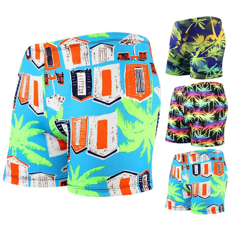 

Coconut Trees Print Swimsuit Mayo Swimwear Men badpak Swim Bathing Suit Swimming Trunks Shorts Wear maillot de bain homme sunga