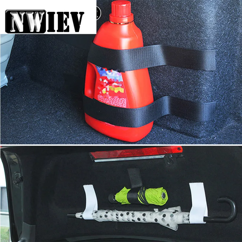 

NWIEV Car Trunk Storage Organizer Net Tapes For Volvo S60 V70 XC90 Ford Ranger Mondeo Mk4 Mk3 Jaguar Mini Cooper F56 R50 R53