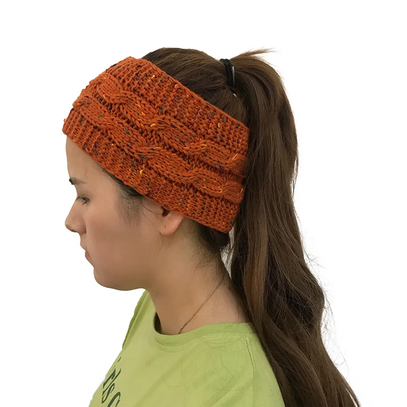 Women Autumn Knitted Hat Winter Warm Bun Ponytail Beanie High Stretch Female Hats Girls Turban Fashion Cap Head Warmer CP0293 (23)