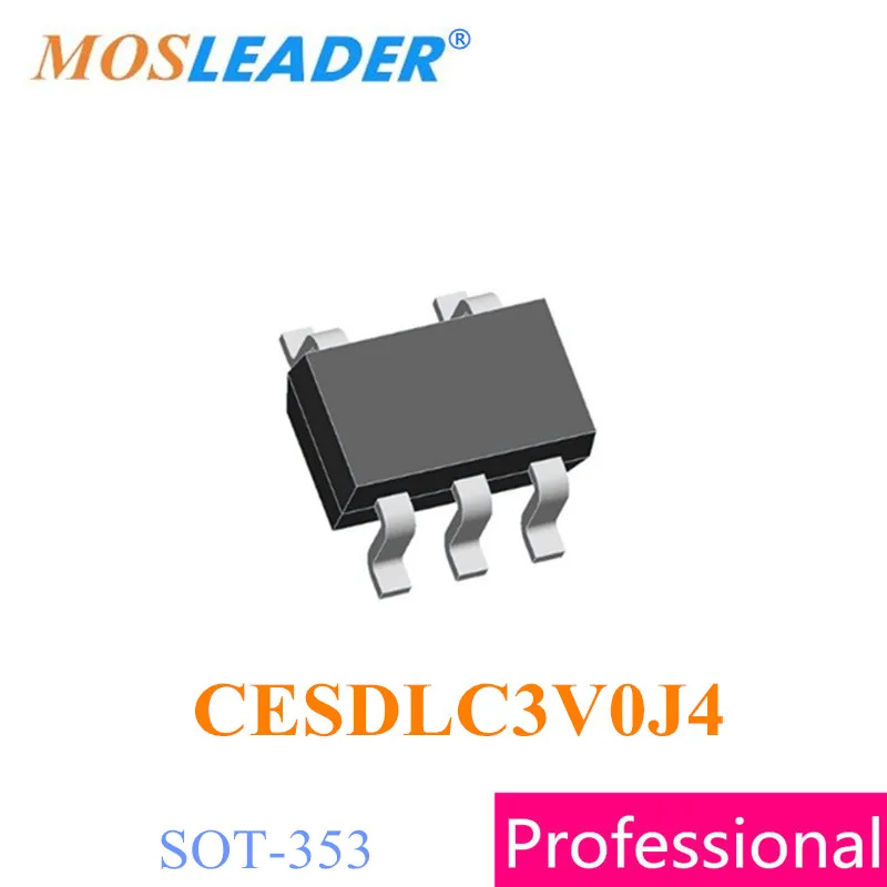 

Mosleader CESDLC3V0J4 SOT353 3000 шт. 1 Катушка 3 в четырехнаправленная антистатическая Защита массив высокого качества