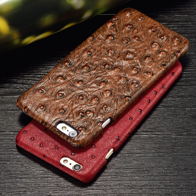 

Wangcangli brand phone case new ostrich grain back cover phone case for iphone cell phone X case manual custom processing