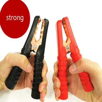 

length 14CM 9CM copper alligator clips strong crocodile clip insulation Thread grip aligator clips free shipping