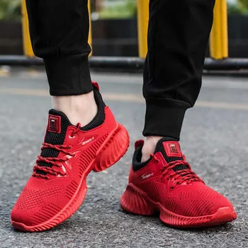 

Fashion Versatile Men'S Casual Sports Shoes Tide Breathable Hard-Wearing and Anti-Skid Youth Handsome Men's Running Shoes Male