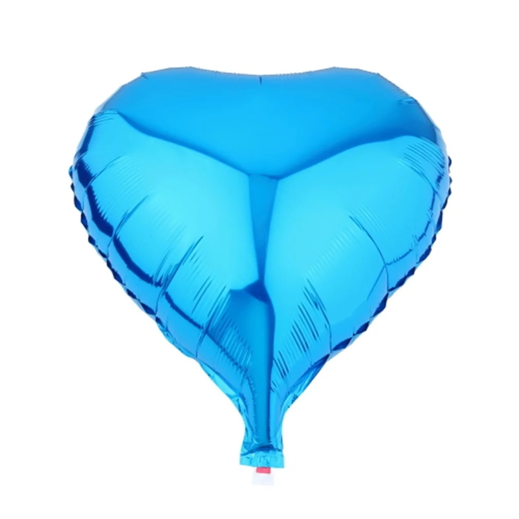 OCDAY 8 дюймов сердце-образные шарики из Фольги Красочные День рождения Свадебная вечеринка Декор надувные игрушки для детей синий зеленый