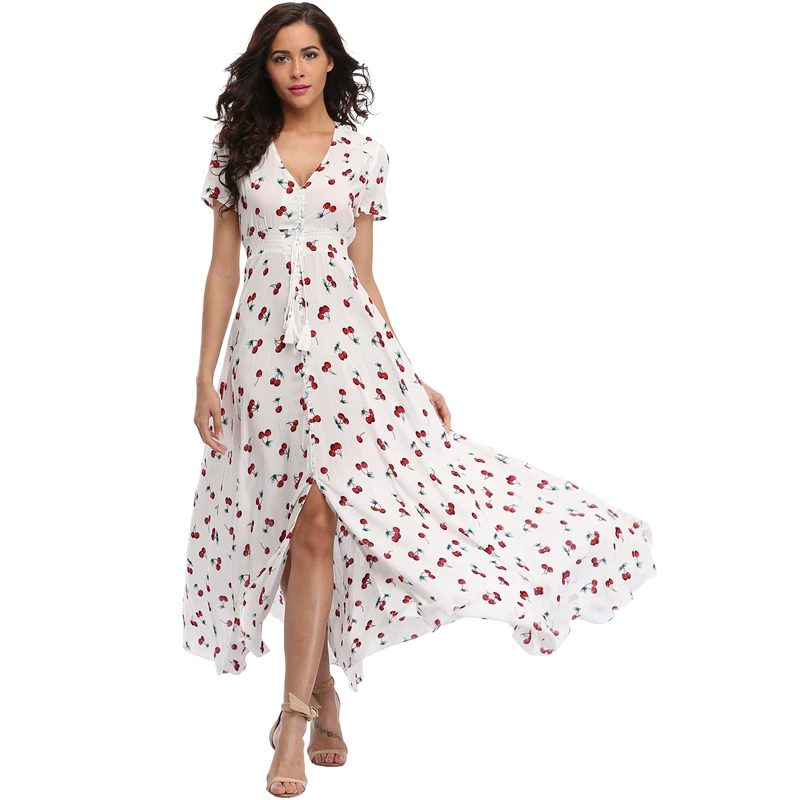 floral summer dress long