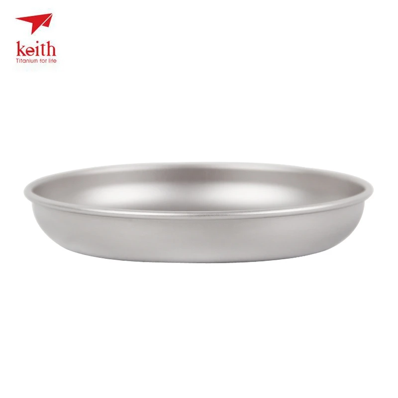 Keith Titanium Plates Outdoor Camping Tableware Dishes Set Hiking Travel Ultralight Portable Plate Ti5373 Dropshipping 3